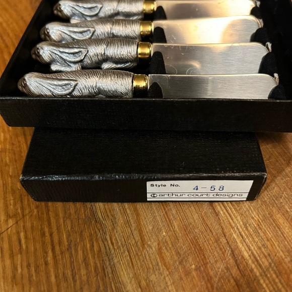 Arthur Court Silver and Gold Grooming Tools Set - Picture 2 of 4